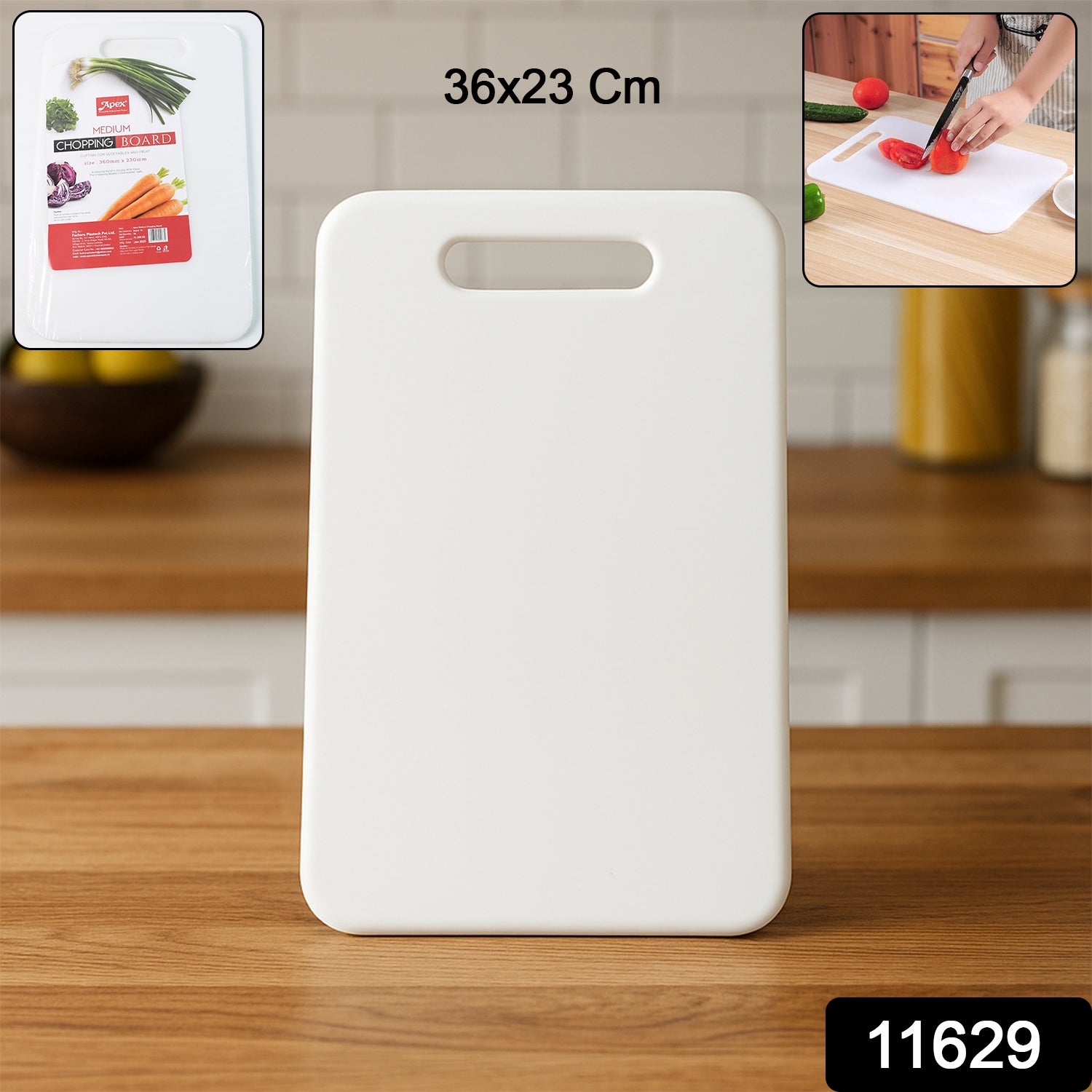 Apex Medium Plastic Chopping Board (3623 Cm  1 Pc) Apex Medium Plastic Chopping Board (3623 Cm  1 Pc)